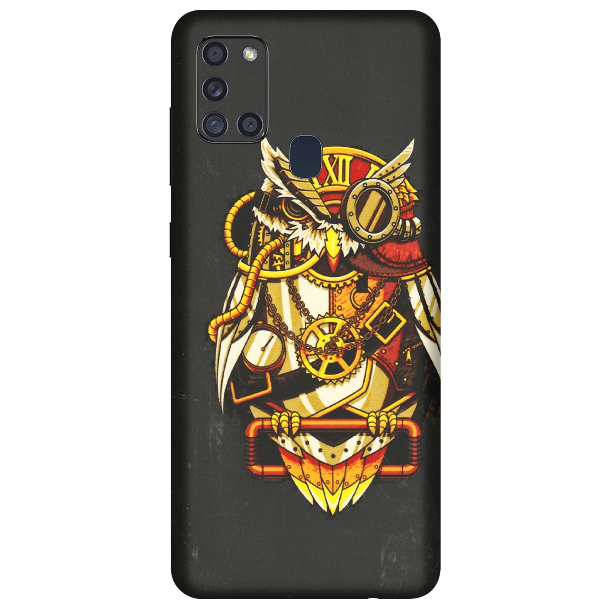 Samsung A/S Series Phone Skins (All Models) - Classy Smart Owl - 3D Embossed Finish (L-144) Samsung Galaxy A21S