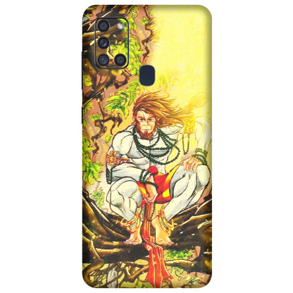 Samsung A/S Series Phone Skins (All Models) - Lord Hanuman - 3D Embossed Finish (L-152) Samsung Galaxy A21S