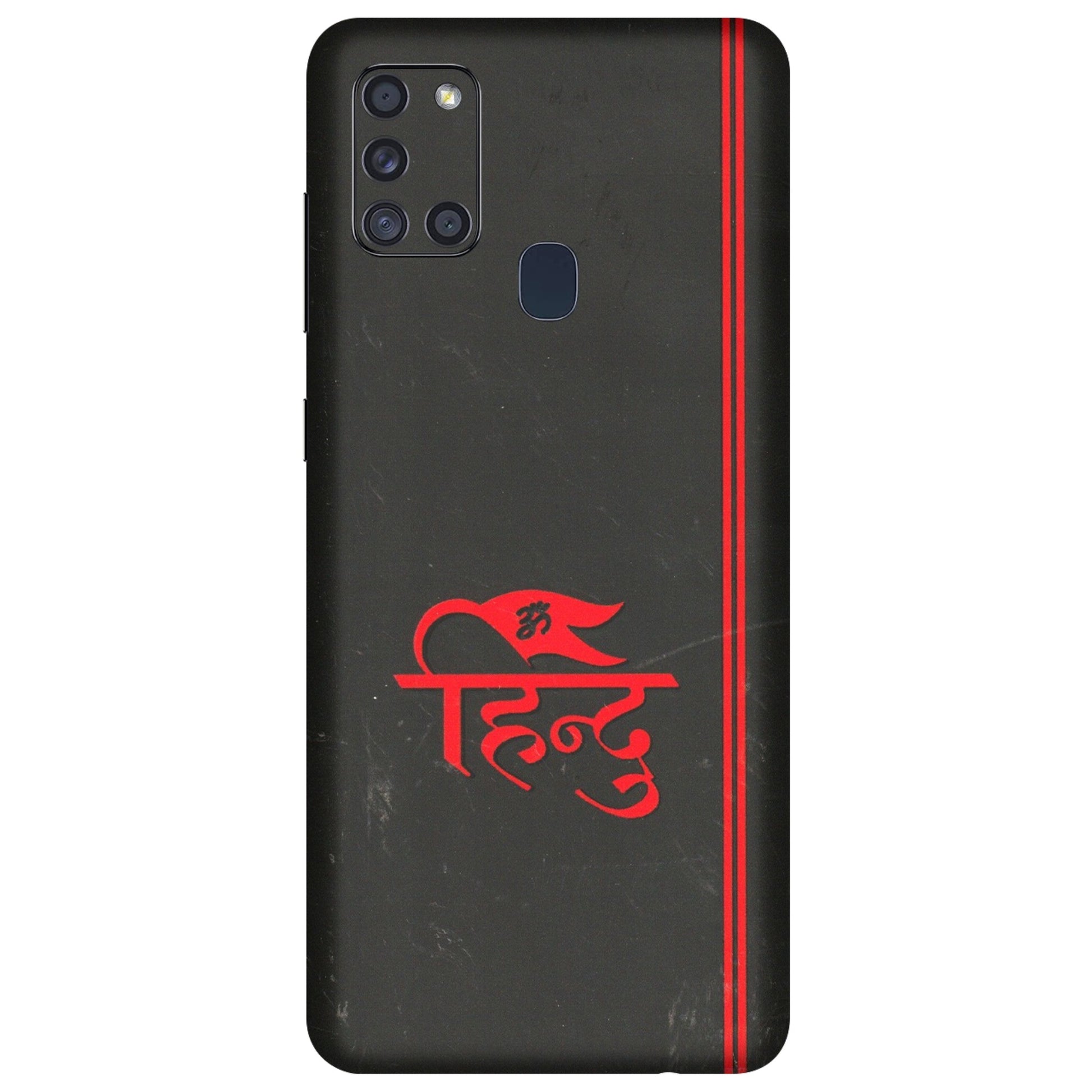 Samsung A/S Series Phone Skins (All Models) - Hindu Black - 3D Embossed Finish (L-153) Samsung Galaxy A21S