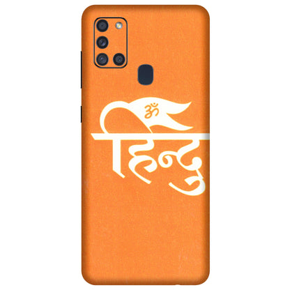 Samsung A/S Series Phone Skins (All Models) - Hindu Kesari - 3D Embossed Finish (L-154) Samsung Galaxy A21S