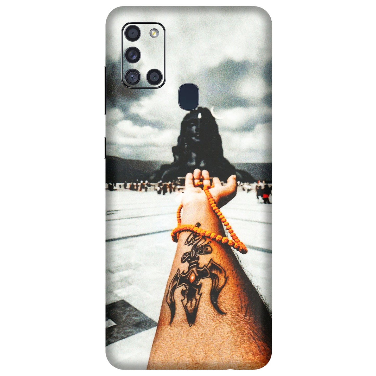 Samsung A/S Series Phone Skins (All Models) - Jai Adiyogi Mahakaal - 3D Embossed Finish (L-164) Samsung Galaxy A21S