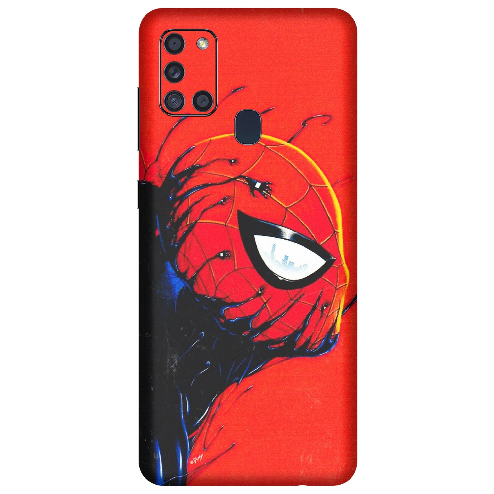 Samsung A/S Series Phone Skins (All Models) - Spiderman Face Venom - 3D Embossed Finish (L-165) Samsung Galaxy A21S