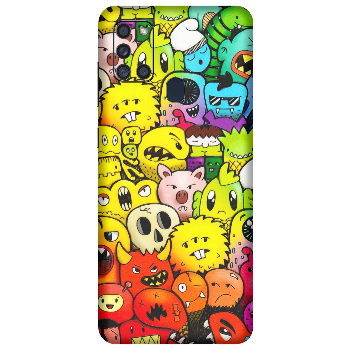 Samsung A/S Series Phone Skins (All Models) - Angry Funkies - 3D Embossed Finish (L-169) Samsung Galaxy A21S