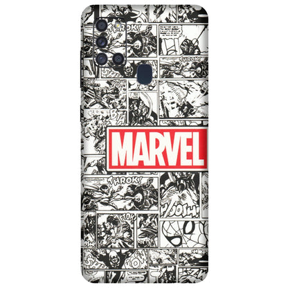 Samsung A/S Series Phone Skins (All Models) - Marvel Comic - 3D Embossed Finish (L-171) Samsung Galaxy A21S