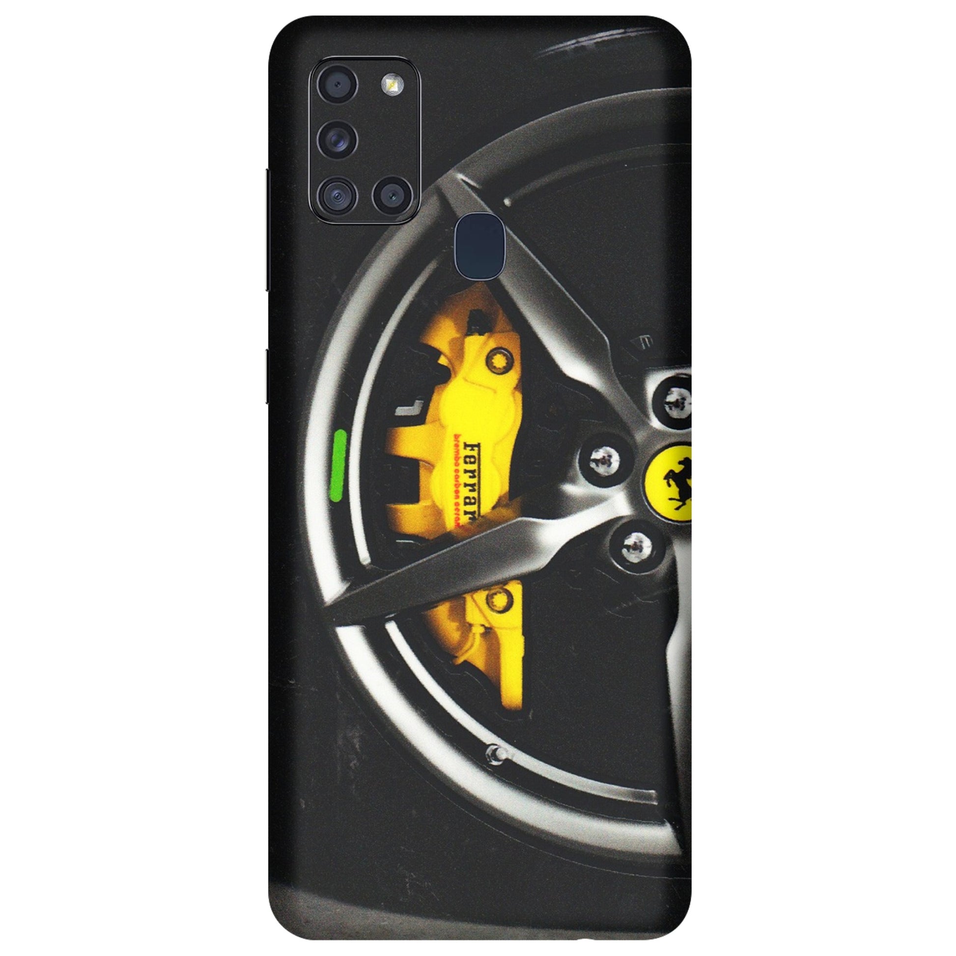 Samsung A/S Series Phone Skins (All Models) - Ferrari Wheel Alloy - 3D Embossed Finish (L-173) Samsung Galaxy A21S