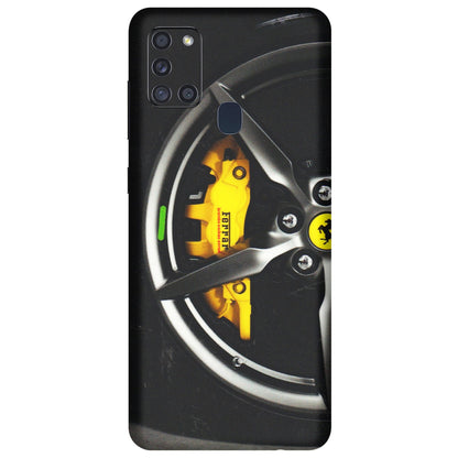 Samsung A/S Series Phone Skins (All Models) - Ferrari Wheel Alloy - 3D Embossed Finish (L-173) Samsung Galaxy A21S