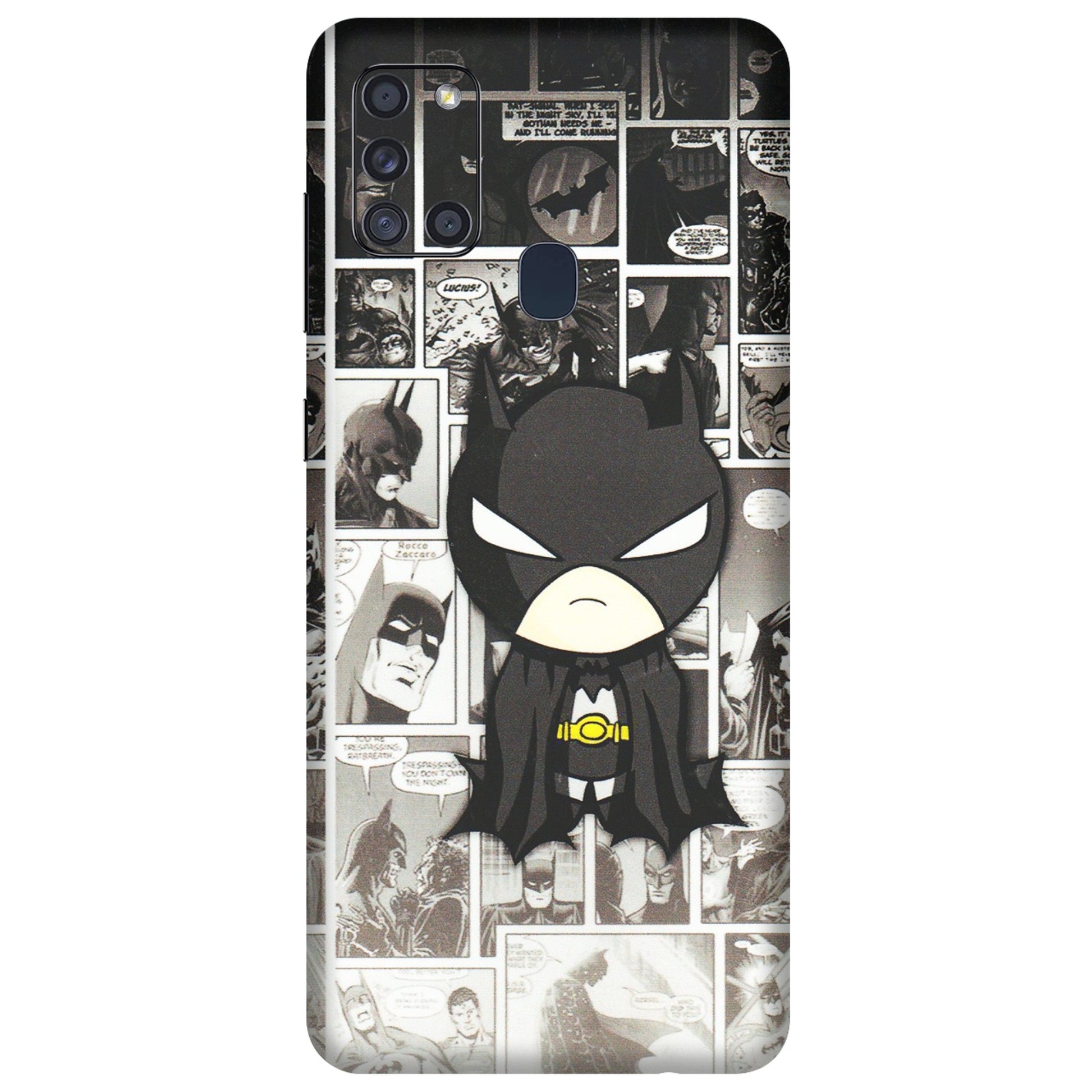 Samsung A/S Series Phone Skins (All Models) - Toon Batman - 3D Embossed Finish (L-182) Samsung Galaxy A21S
