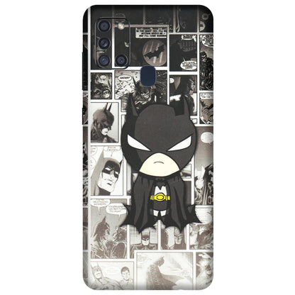 Samsung A/S Series Phone Skins (All Models) - Toon Batman - 3D Embossed Finish (L-182) Samsung Galaxy A21S