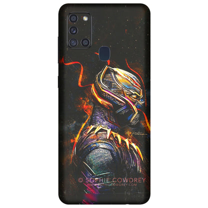 Samsung A/S Series Phone Skins (All Models) - Black Panther - 3D Embossed Finish (L-190) Samsung Galaxy A21S