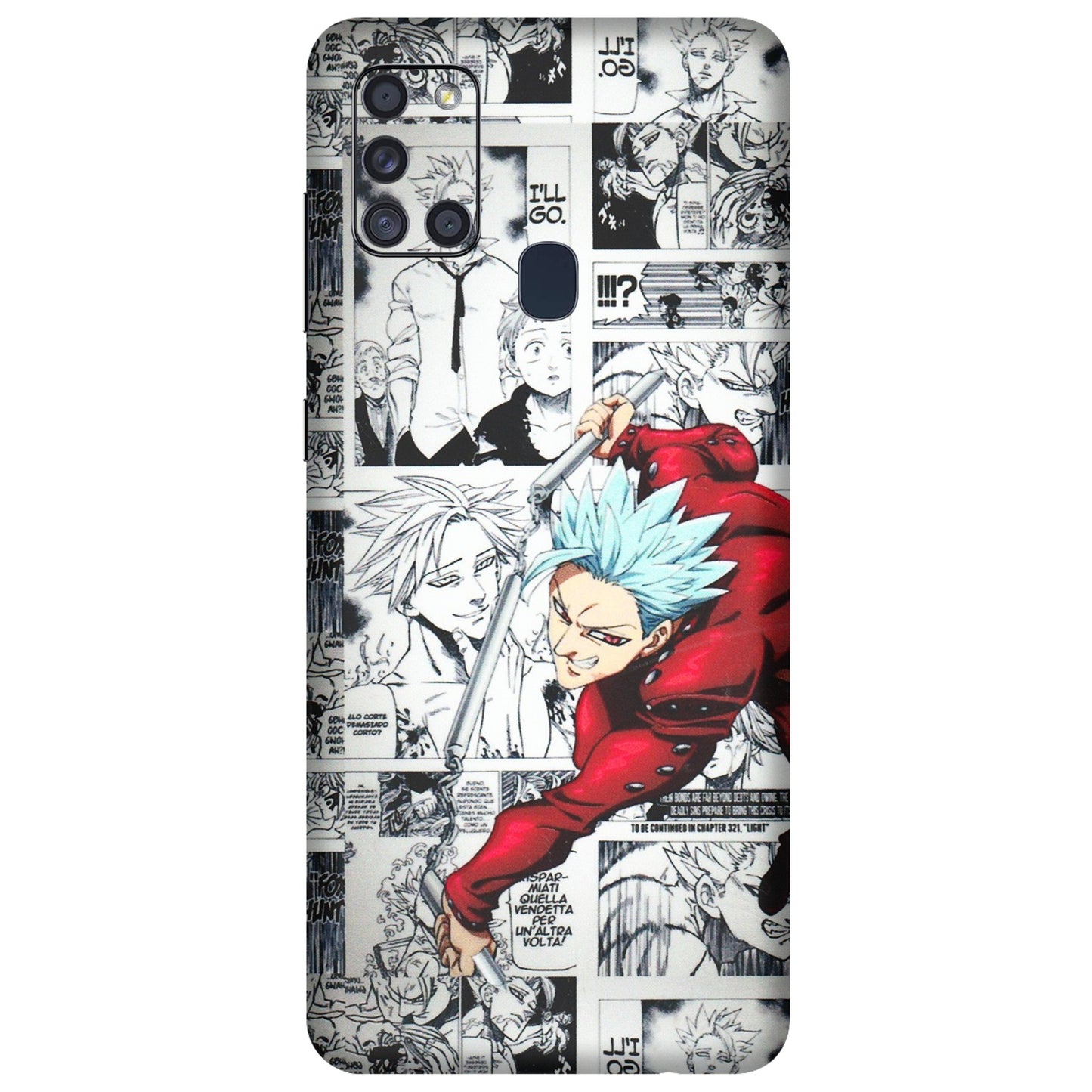Samsung A/S Series Phone Skins (All Models) - Anime Comic - 3D Embossed Finish (L-192) Samsung Galaxy A21S