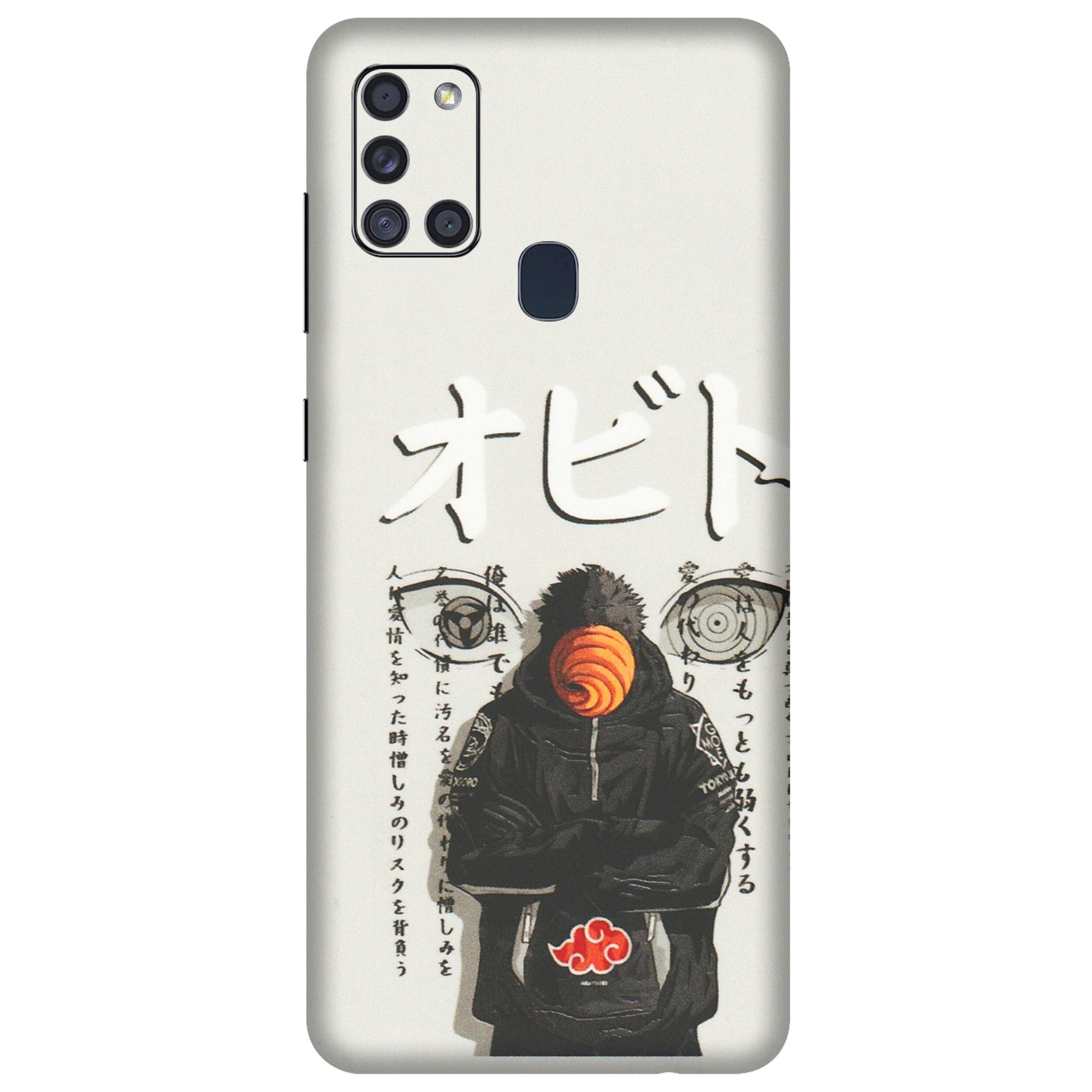Samsung A/S Series Phone Skins (All Models) - Obito Anime Eye - 3D Embossed Finish (L-19) Samsung Galaxy A21S