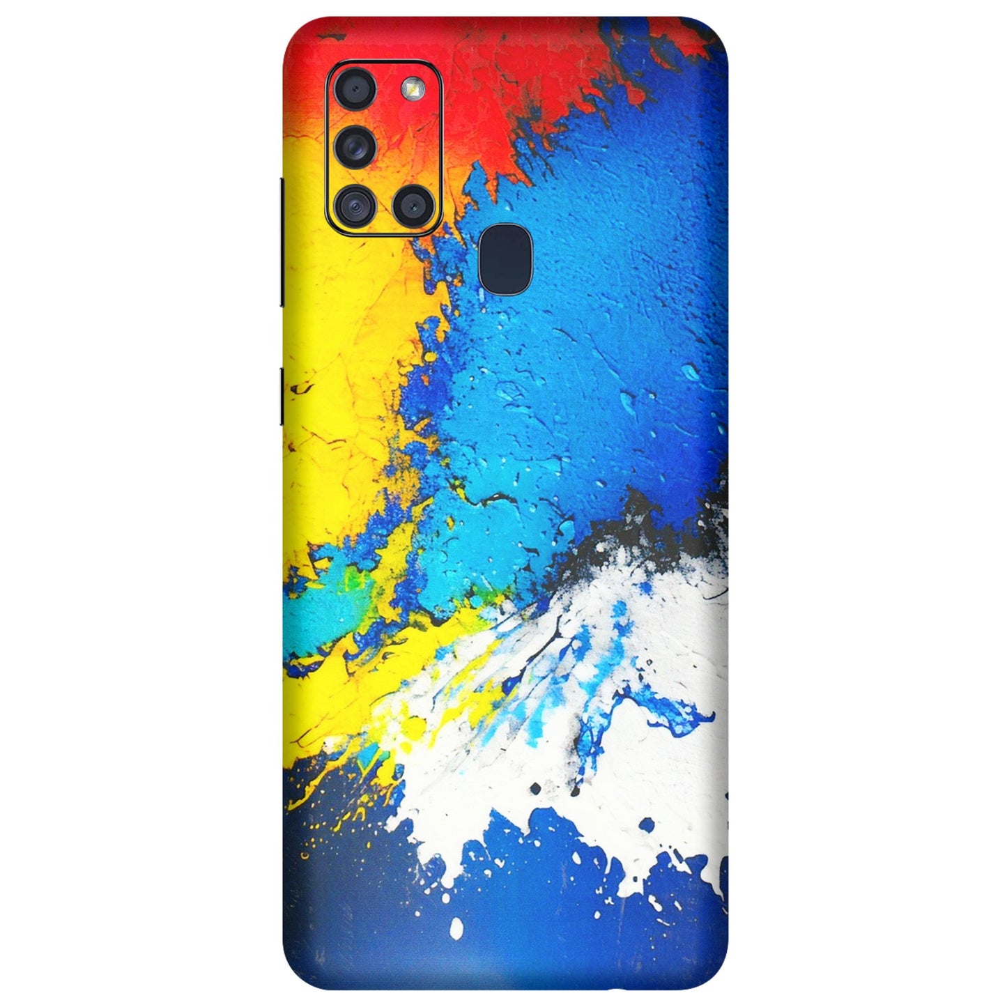 Samsung A/S Series Phone Skins (All Models) - Acrylic Paint Spill - 3D Embossed Finish (L-229) Samsung Galaxy A21S