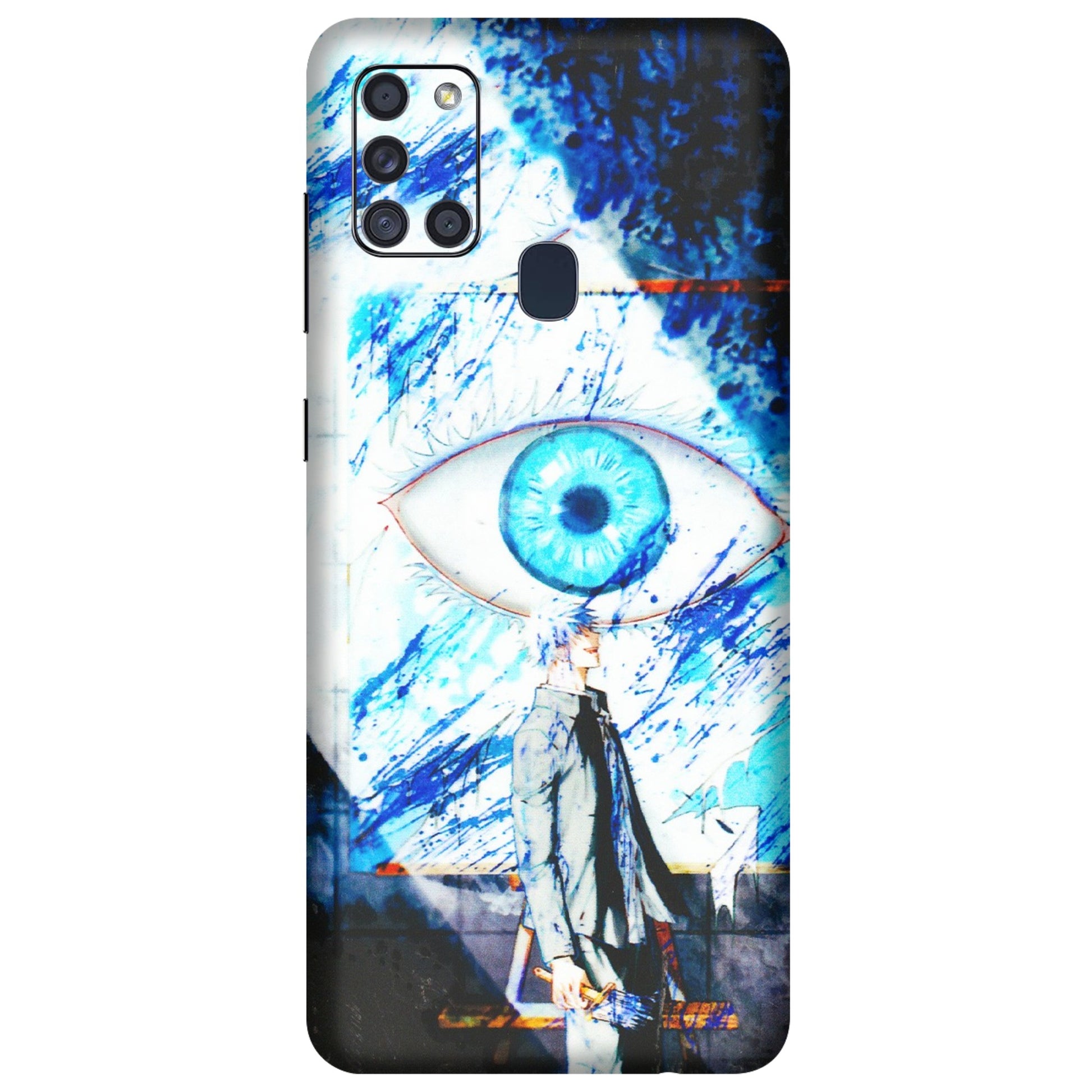 Samsung A/S Series Phone Skins (All Models) - Gojo Satoru evil eye - 3D Embossed Finish (L-239) Samsung Galaxy A21S