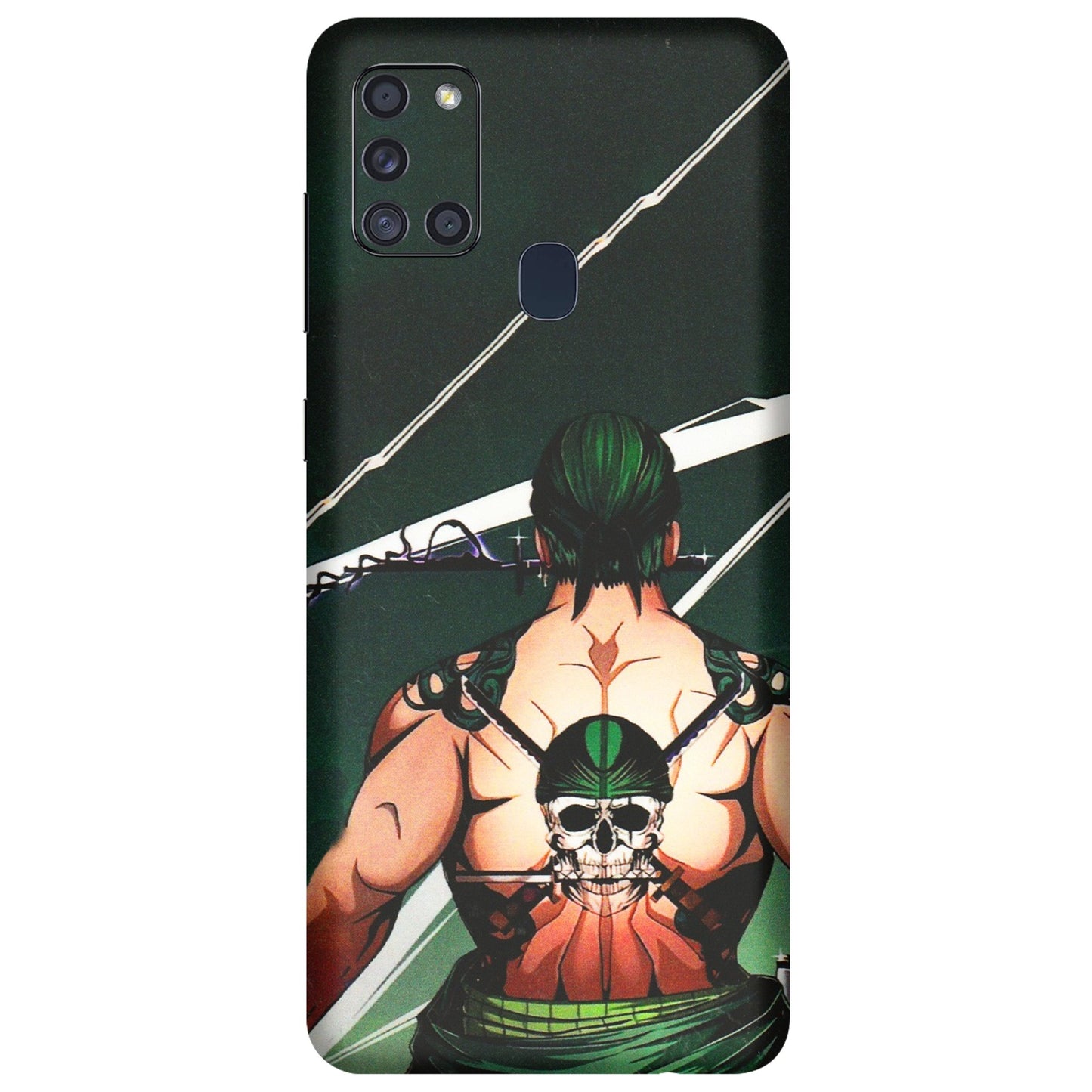 Samsung A/S Series Phone Skins (All Models) - Zoro Anime - 3D Embossed Finish (L-23) Samsung Galaxy A21S