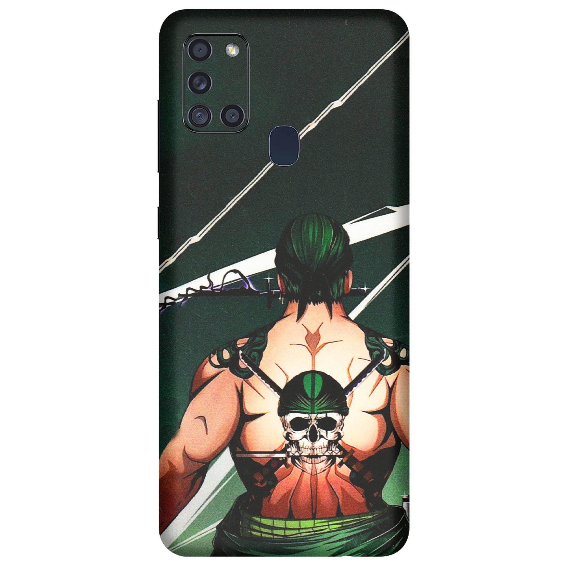 Samsung A/S Series Phone Skins (All Models) - Zoro Anime - 3D Embossed Finish (L-23) Samsung Galaxy A21S