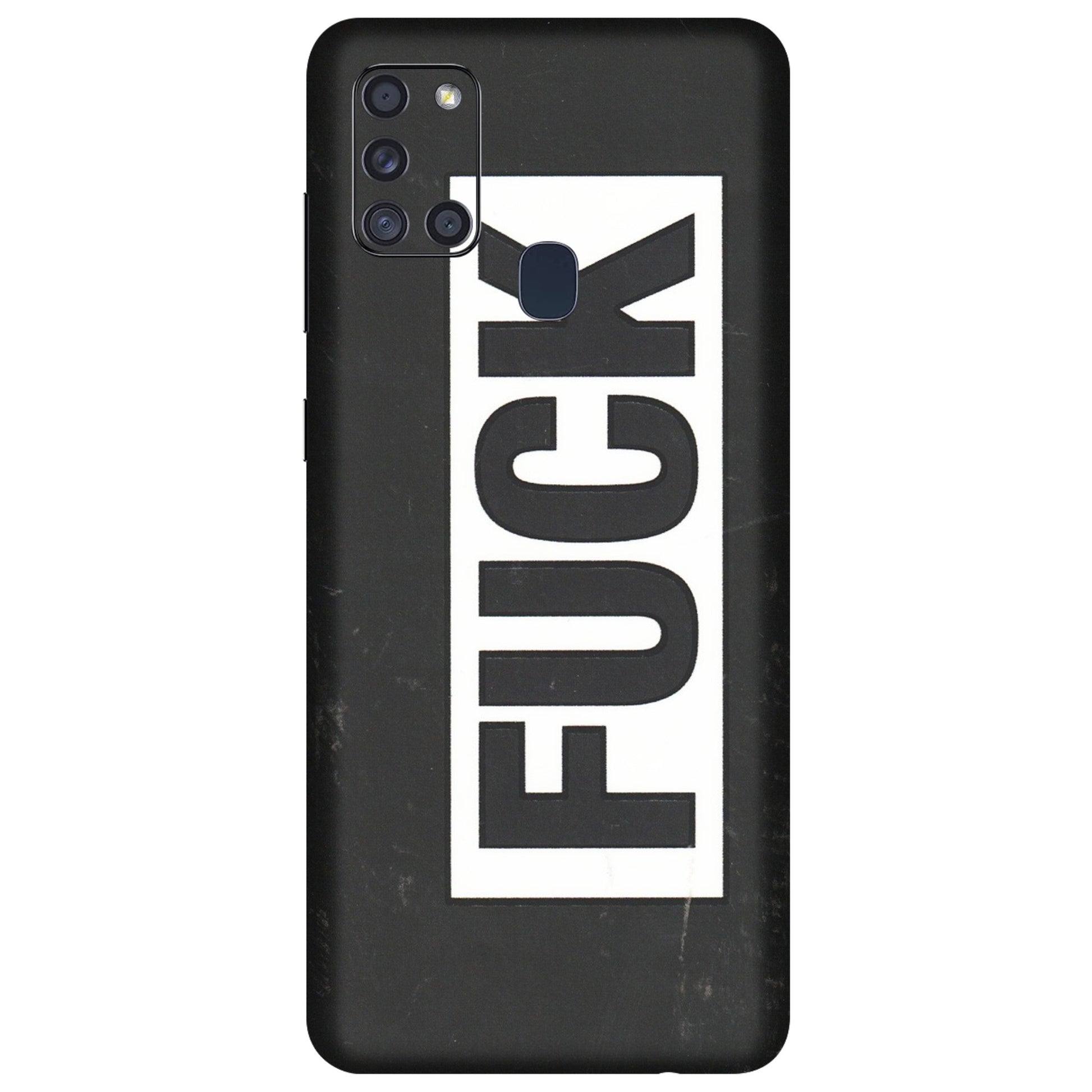 Samsung A/S Series Phone Skins (All Models) - The F Word - 3D Embossed Finish (L-255) Samsung Galaxy A21S