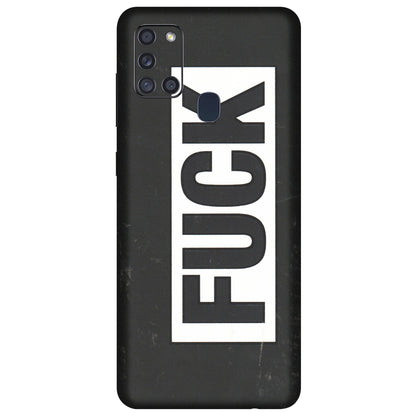 Samsung A/S Series Phone Skins (All Models) - The F Word - 3D Embossed Finish (L-255) Samsung Galaxy A21S