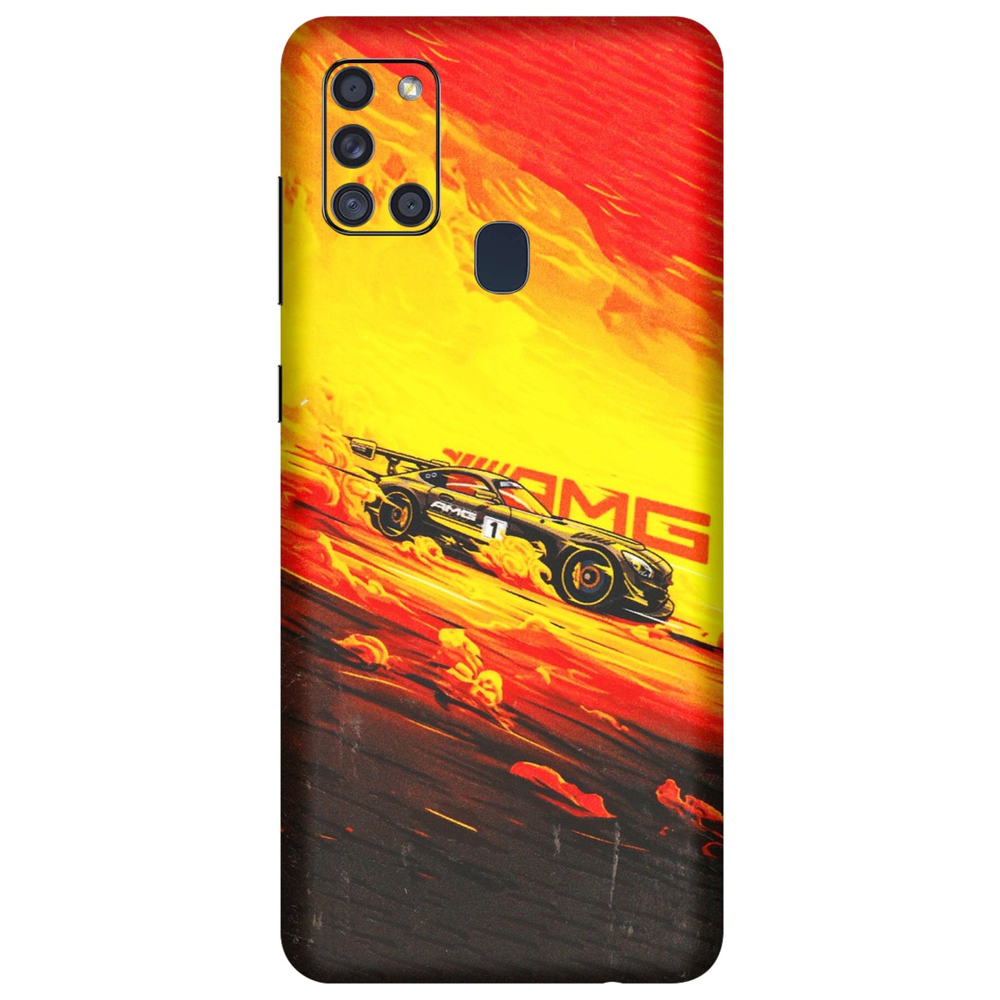 Samsung A/S Series Phone Skins (All Models) - AMG Car Speed Cover - 3D Embossed Finish (L-256) Samsung Galaxy A21S