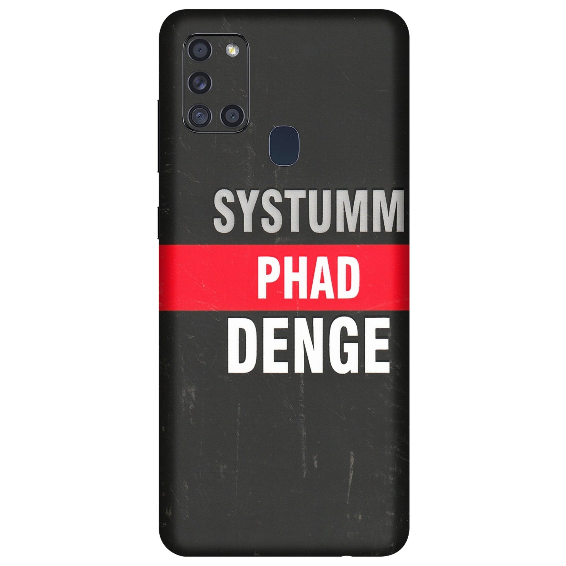 Samsung A/S Series Phone Skins (All Models) - Systumm Phad Denge - 3D Embossed Finish (L-278) Samsung Galaxy A21S