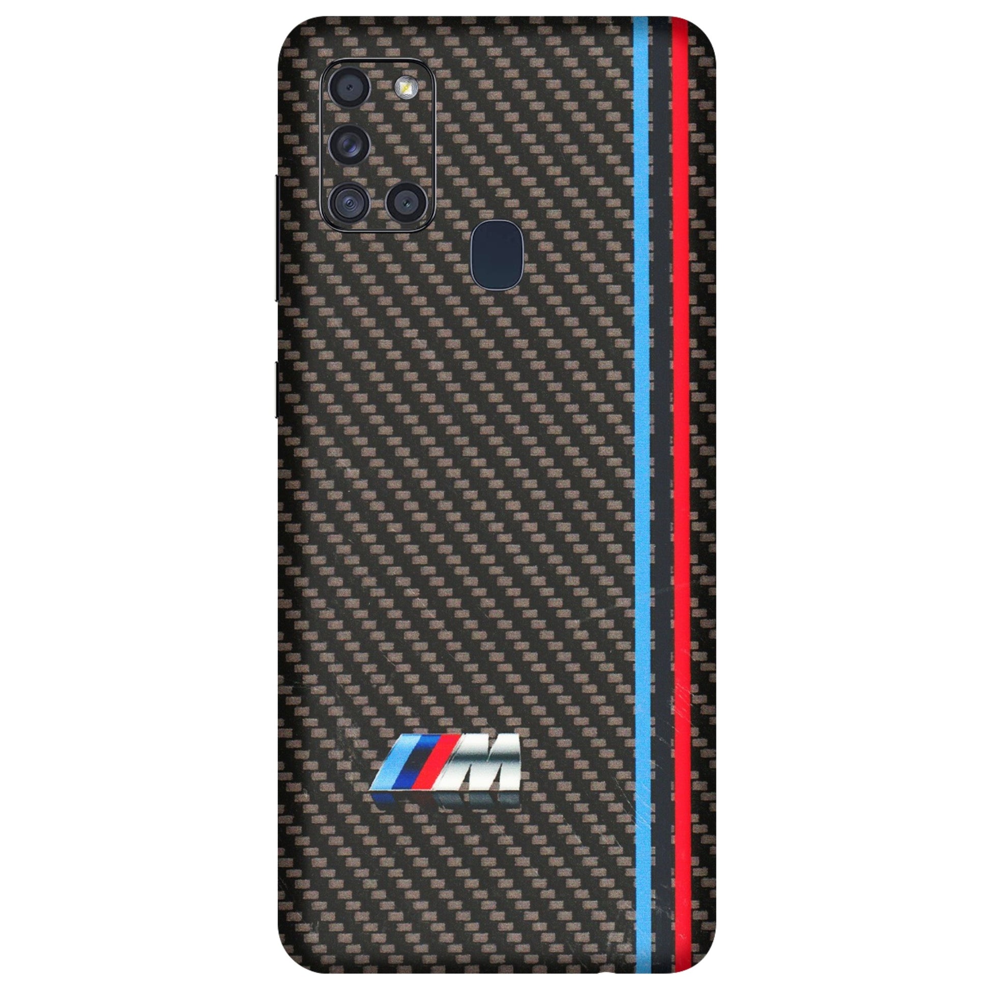 Samsung A/S Series Phone Skins (All Models) - BM Carbon Fiber Feels - 3D Embossed Finish (L-38) Samsung Galaxy A21S