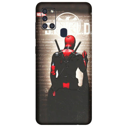 Samsung A/S Series Phone Skins (All Models) - Deadpool - 3D Embossed Finish (L-56) Samsung Galaxy A21S