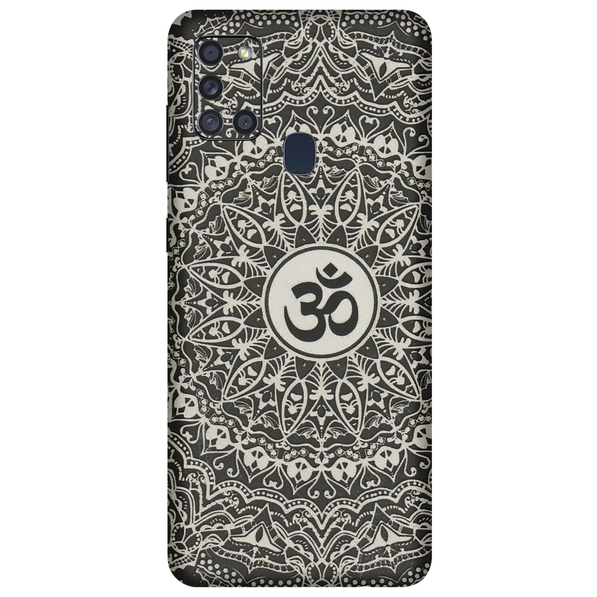 Samsung A/S Series Phone Skins (All Models) - Aum Elegant Mandala - 3D Embossed Finish (L-62) Samsung Galaxy A21S