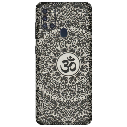 Samsung A/S Series Phone Skins (All Models) - Aum Elegant Mandala - 3D Embossed Finish (L-62) Samsung Galaxy A21S