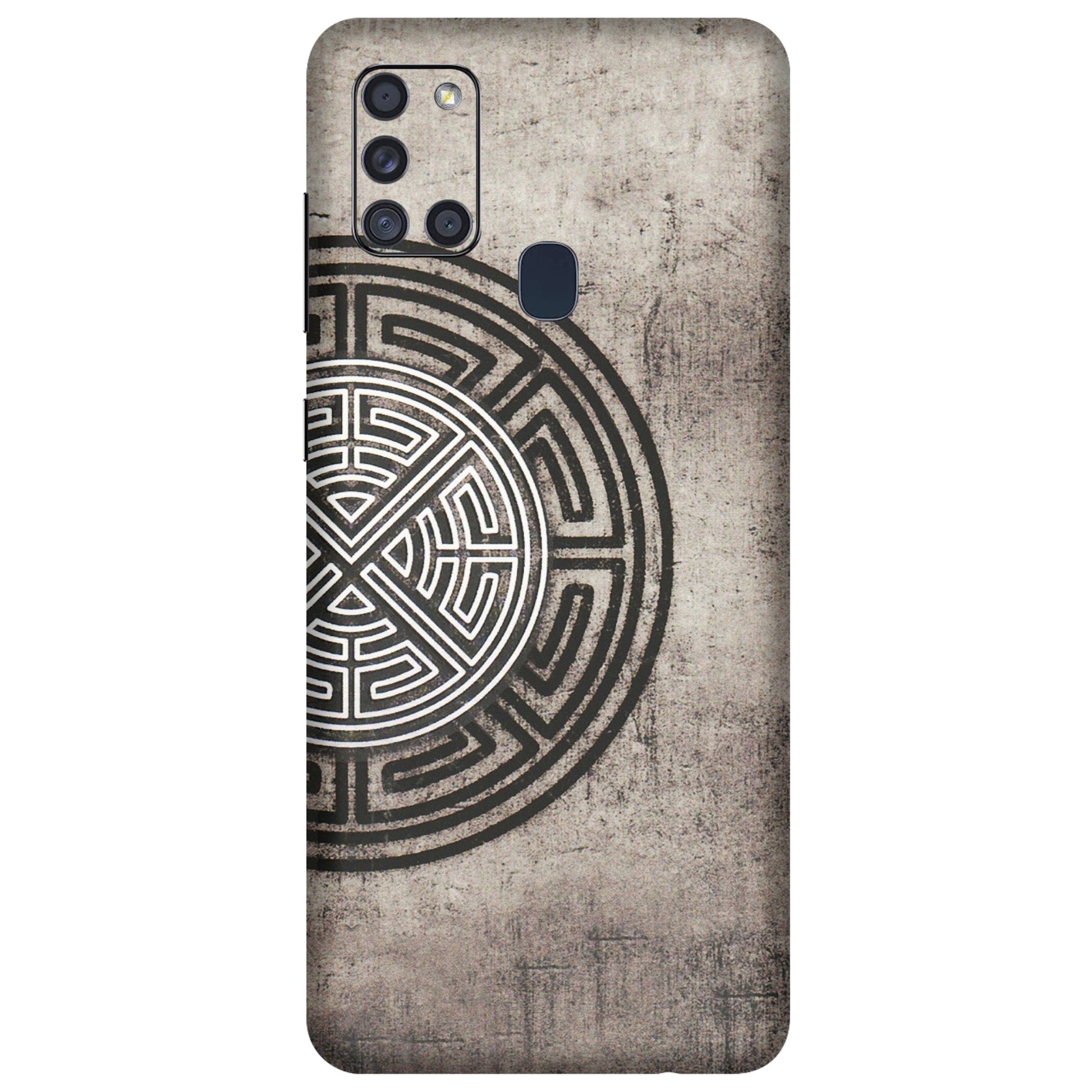 Samsung A/S Series Phone Skins (All Models) - Mysterious Circular Design - 3D Embossed Finish (L-63) Samsung Galaxy A21S