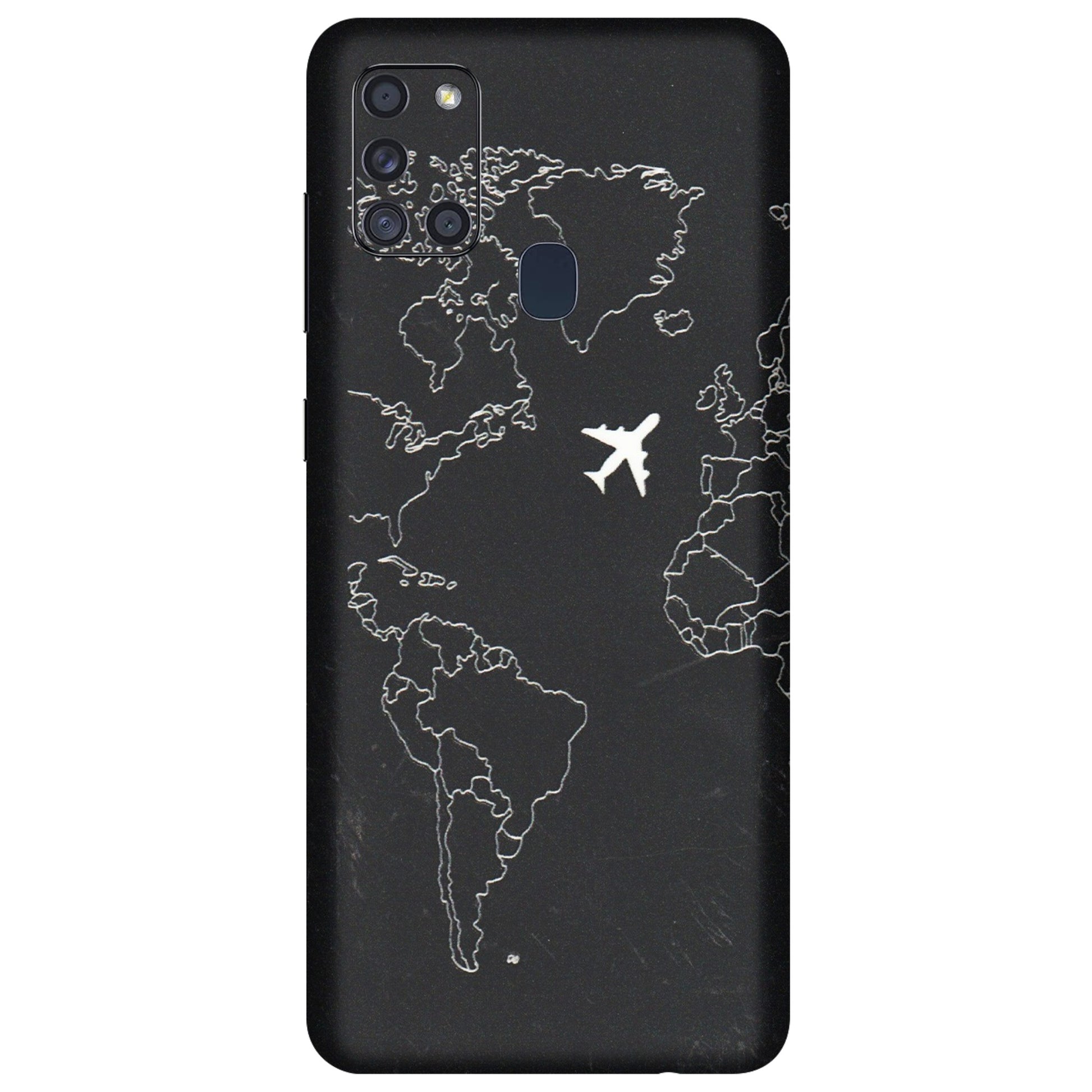 Samsung A/S Series Phone Skins (All Models) - Never Ending Travel - 3D Embossed Finish (L-79) Samsung Galaxy A21S