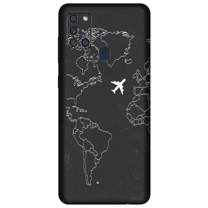 Samsung A/S Series Phone Skins (All Models) - Never Ending Travel - 3D Embossed Finish (L-79) Samsung Galaxy A21S