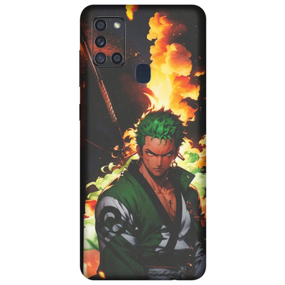 Samsung A/S Series Phone Skins (All Models) - Roronoa Zoro - Matte Finish (M-102) Samsung Galaxy A21S