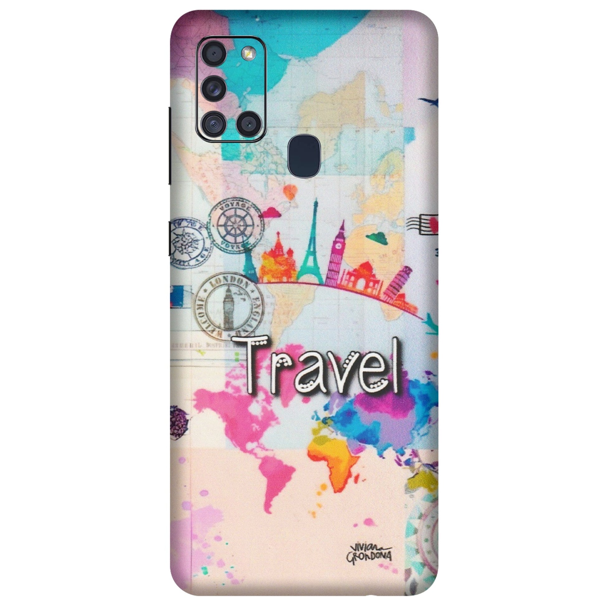 Samsung A/S Series Phone Skins (All Models) - Travel The Wonders - Matte Finish (M-108) Samsung Galaxy A21S