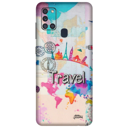 Samsung A/S Series Phone Skins (All Models) - Travel The Wonders - Matte Finish (M-108) Samsung Galaxy A21S
