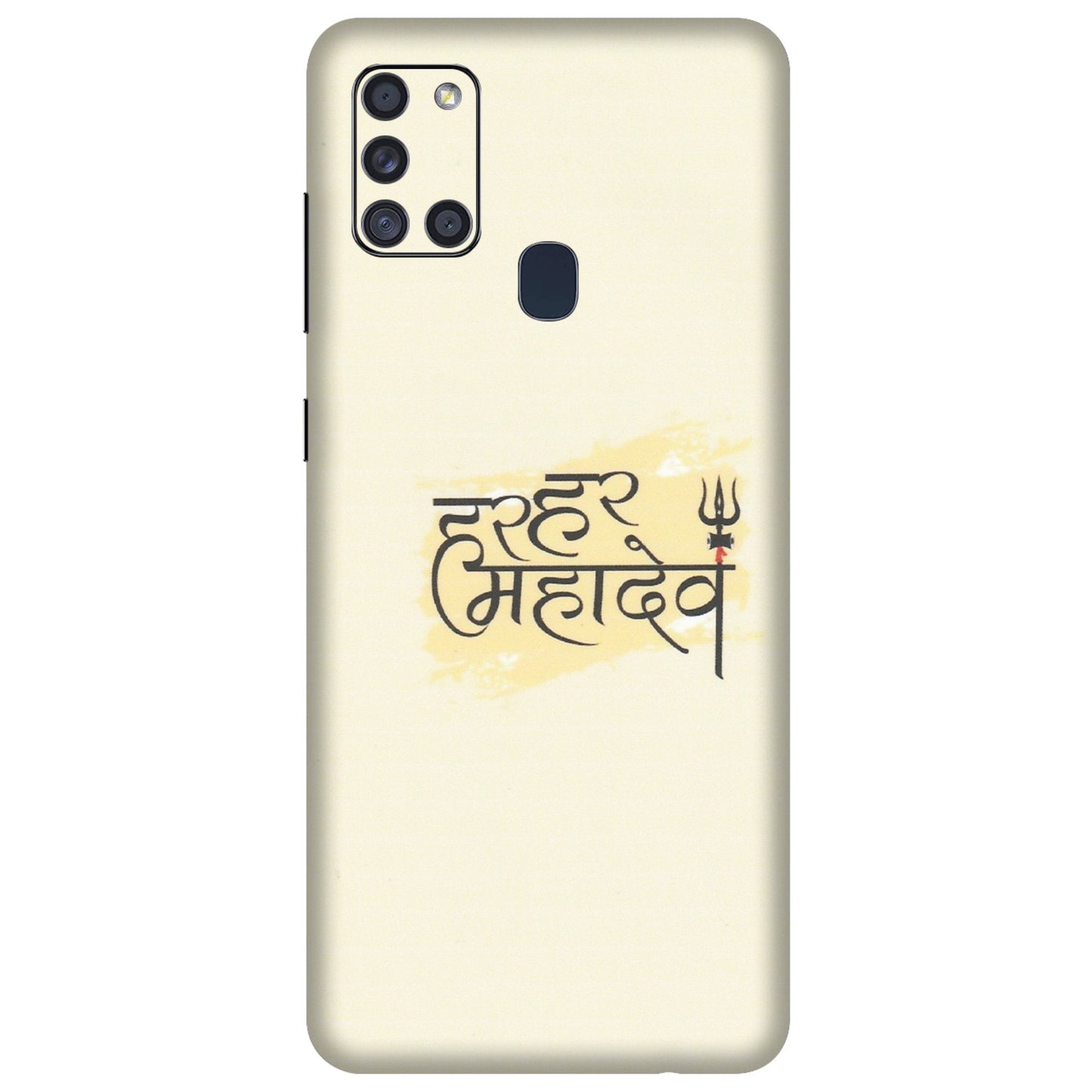 Samsung A/S Series Phone Skins (All Models) - Har Har Mahadev - Matte Finish (M-10) Samsung Galaxy A21S