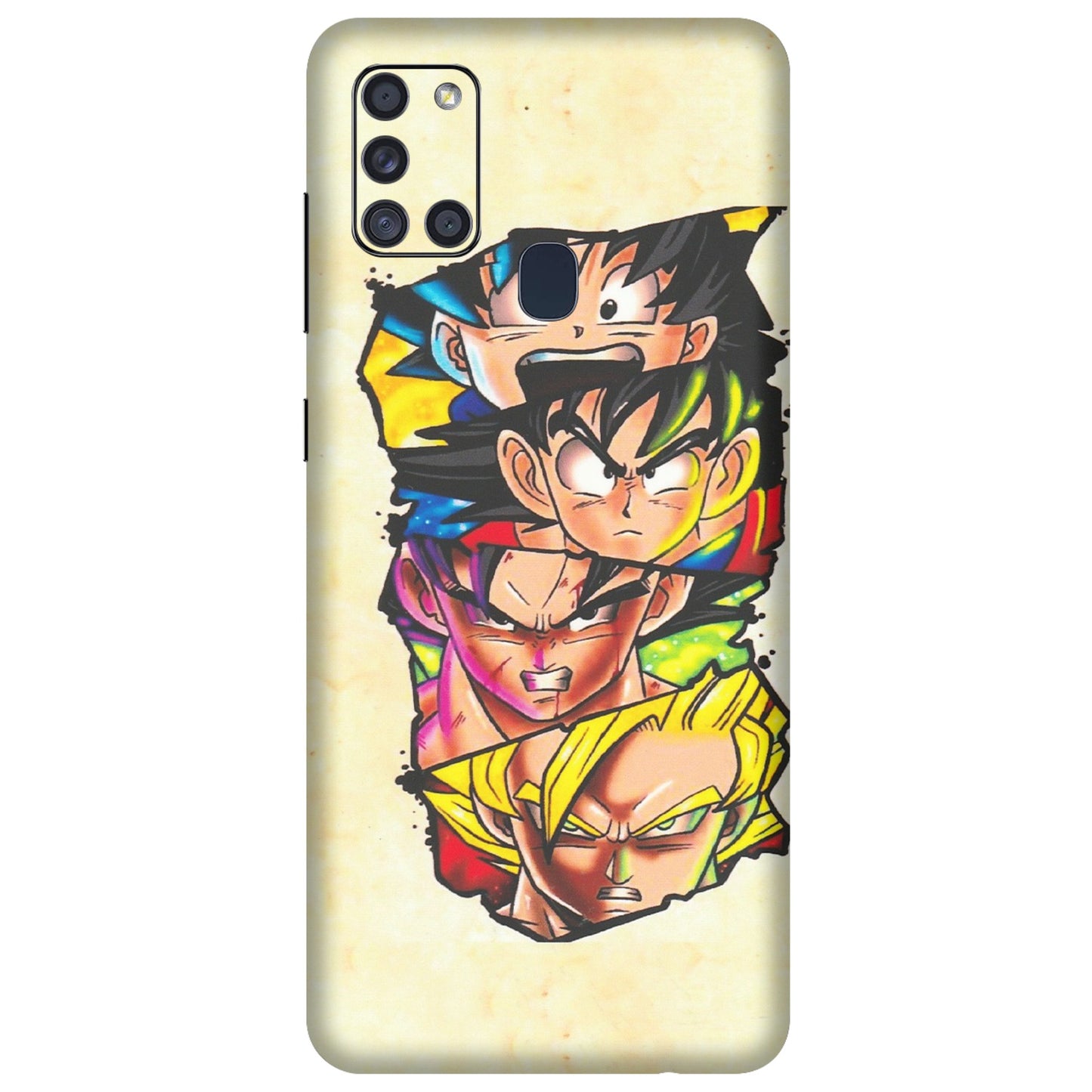 Samsung A/S Series Phone Skins (All Models) - Angry Multi Anime - Matte Finish (M-113) Samsung Galaxy A21S