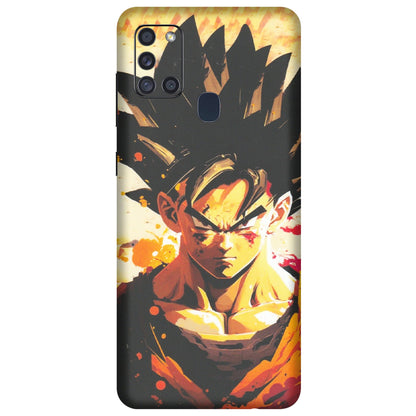 Samsung A/S Series Phone Skins (All Models) - Angry Goku - Matte Finish (M-12) Samsung Galaxy A21S