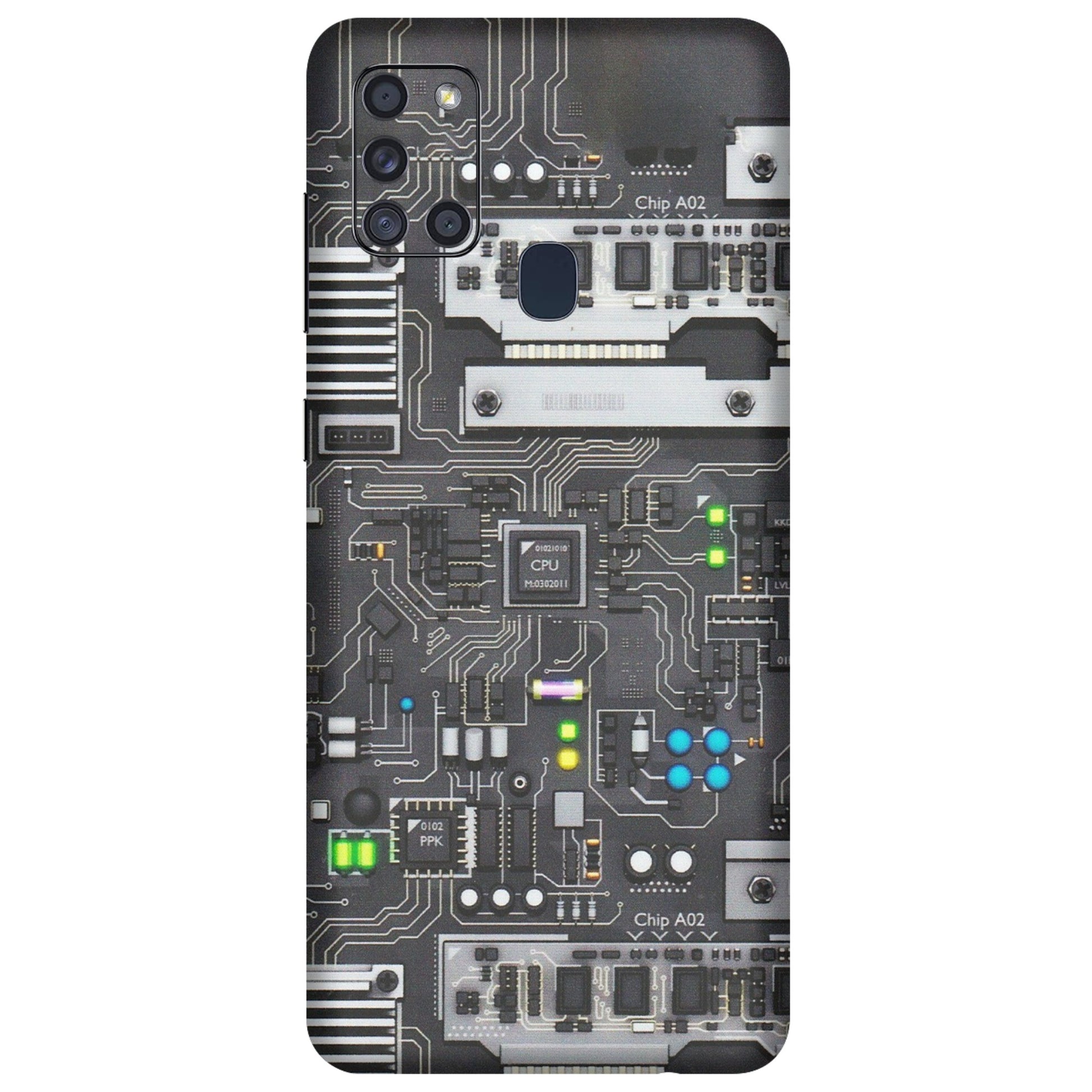 Samsung A/S Series Phone Skins (All Models) - Motherboard Internals - Matte Finish (M-135) Samsung Galaxy A21S