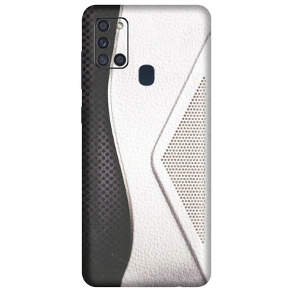 Samsung A/S Series Phone Skins (All Models) - Black And White Iconic Convoy - Matte Finish (M-149) Samsung Galaxy A21S