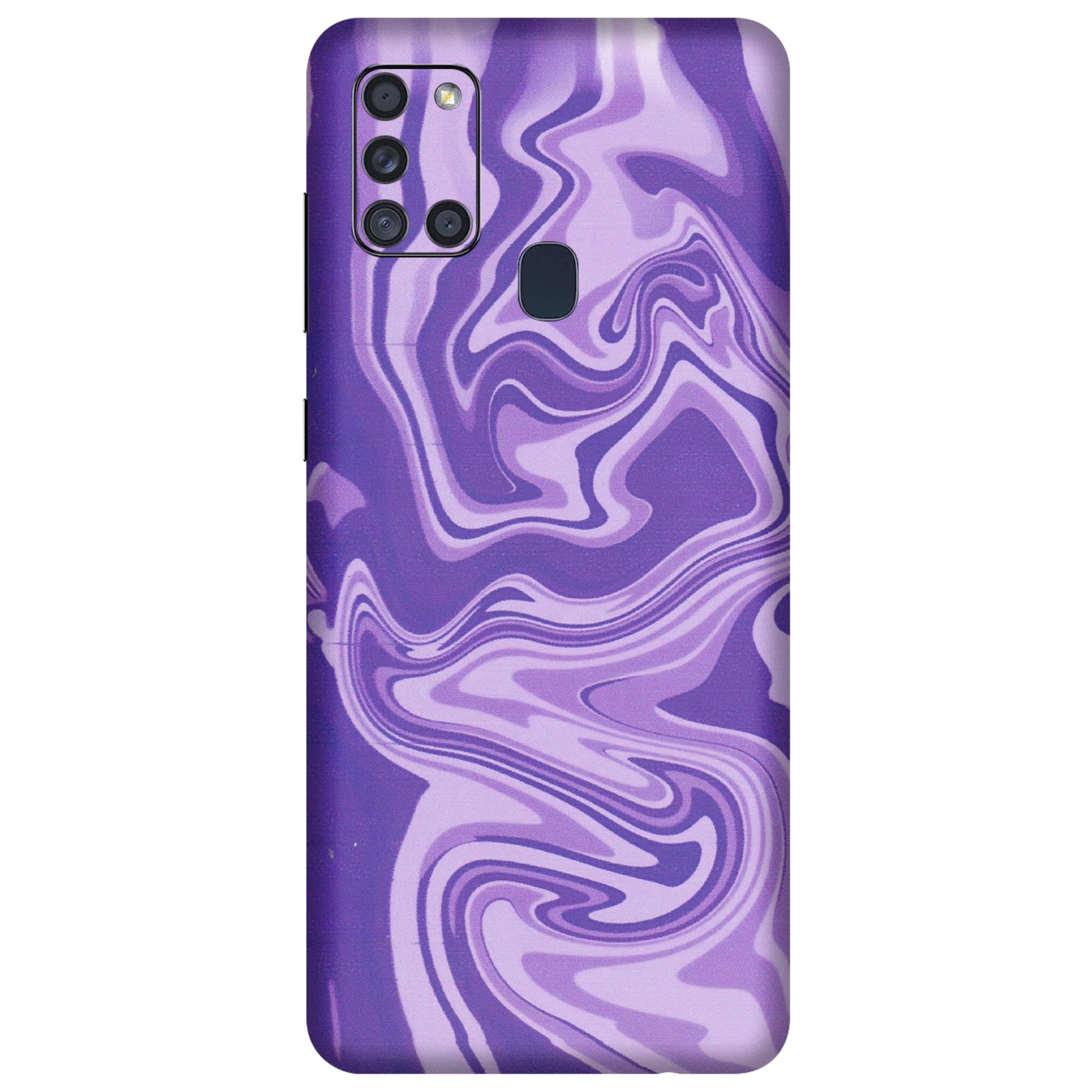 Samsung A/S Series Phone Skins (All Models) - Hazy Purple Nights - Matte Finish (M-14) Samsung Galaxy A21S