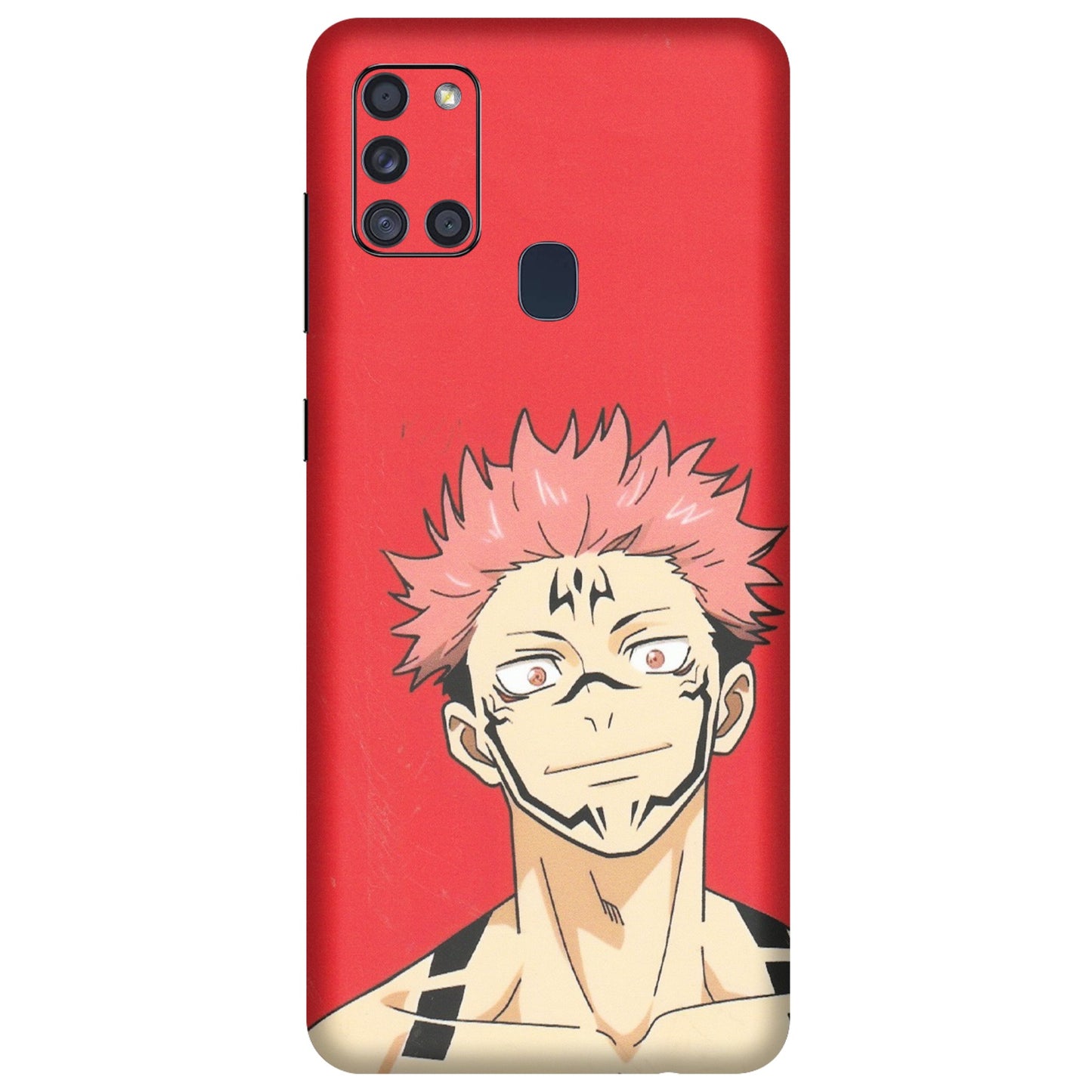 Samsung A/S Series Phone Skins (All Models) - Ryomen Sukuna Fun Anime - Matte Finish (M-153) Samsung Galaxy A21S