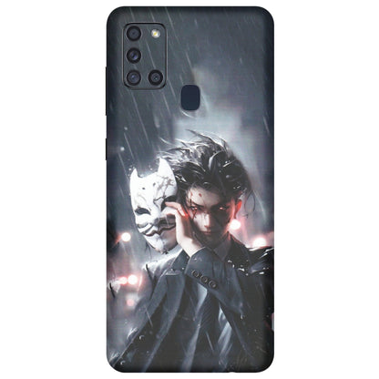 Samsung A/S Series Phone Skins (All Models) - Kimestsu No Yaiba Anime - Matte Finish (M-154) Samsung Galaxy A21S