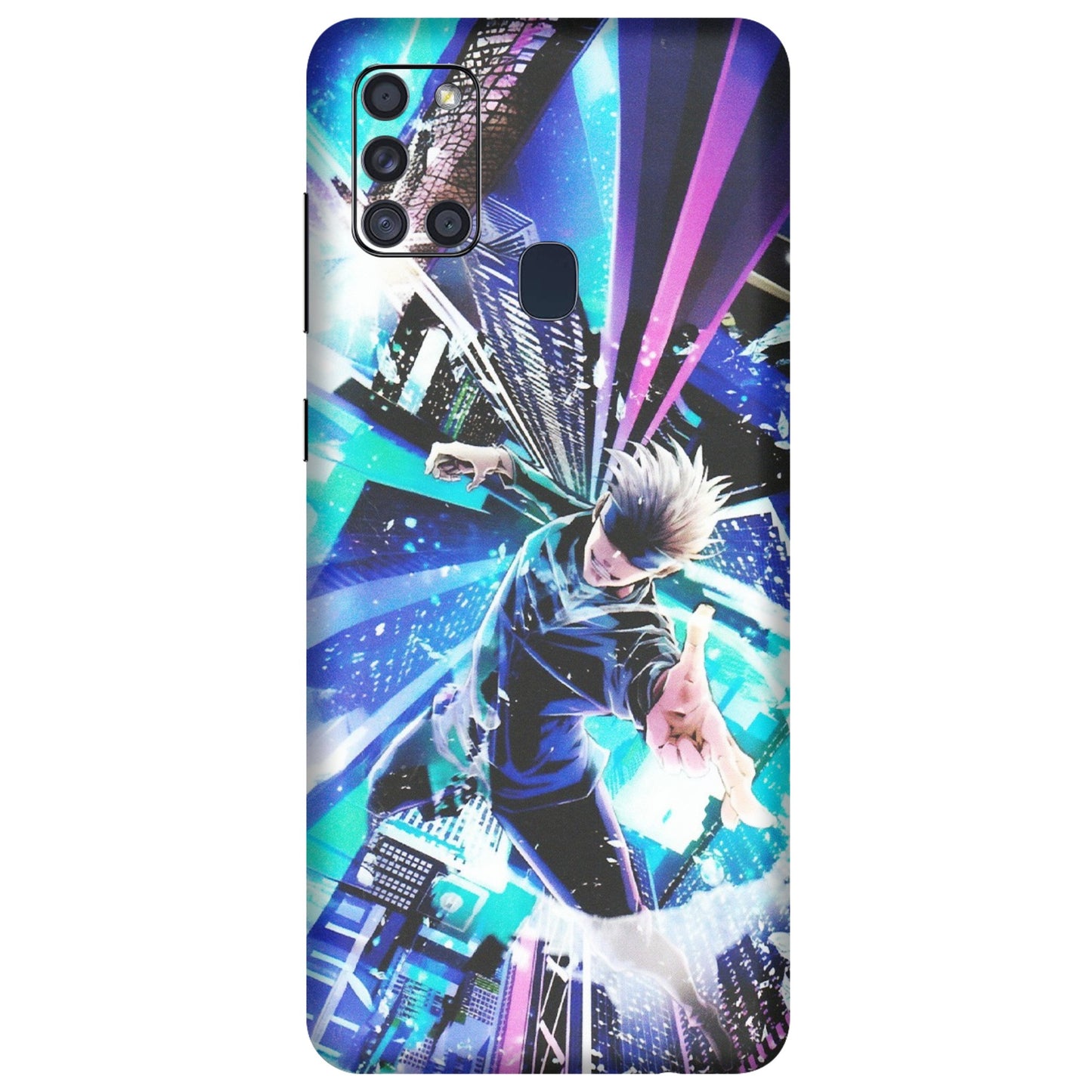 Samsung A/S Series Phone Skins (All Models) - Manga Action Jujustu Kaisen Anime - Matte Finish (M-155) Samsung Galaxy A21S