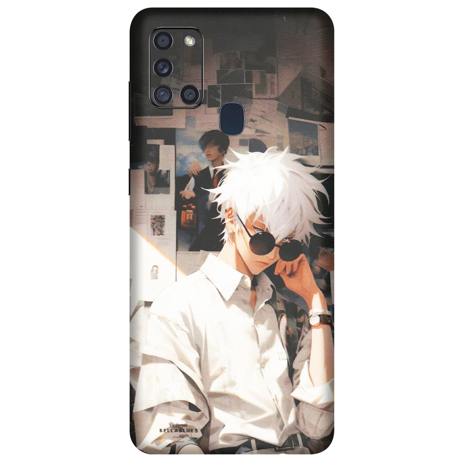 Samsung A/S Series Phone Skins (All Models) - Gojo Satoru Jujustu Kaisen Anime - Matte Finish (M-156) Samsung Galaxy A21S