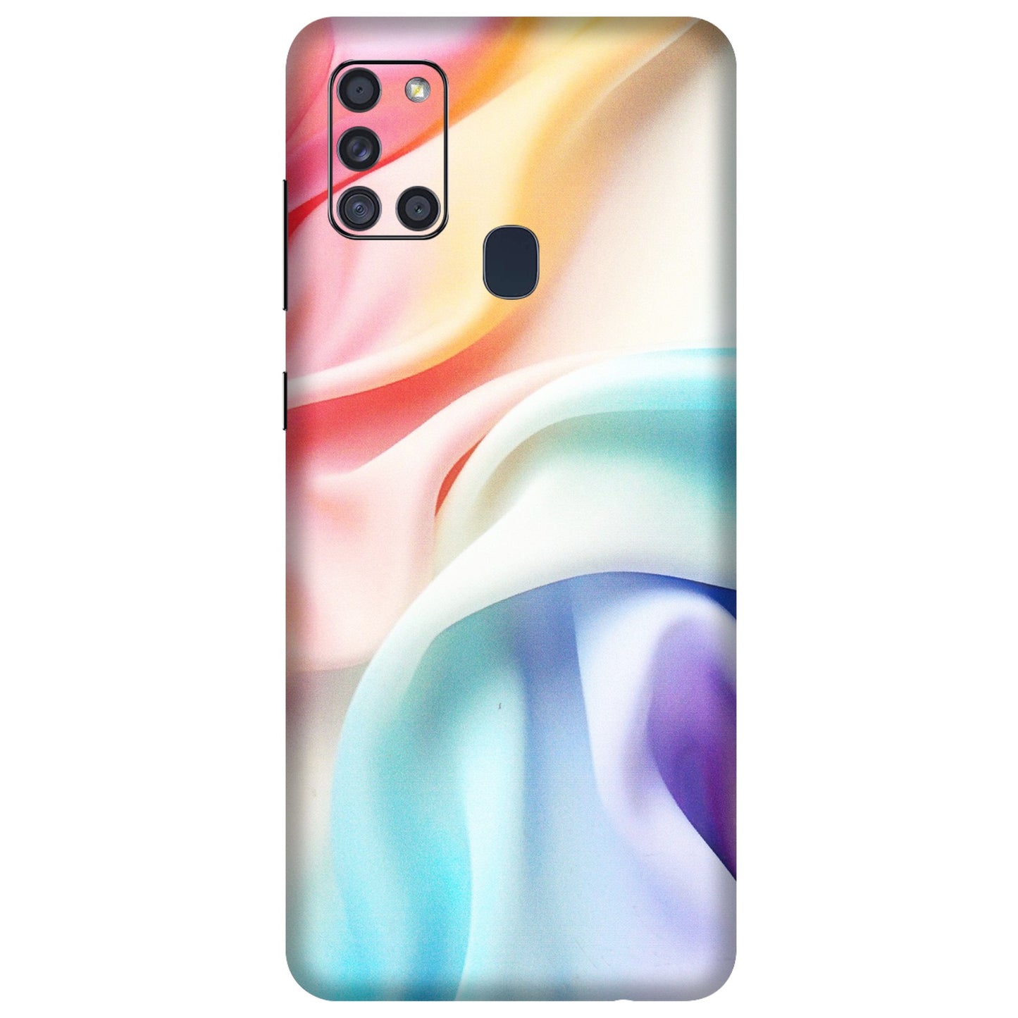 Samsung A/S Series Phone Skins (All Models) - Colourful Silk Cloth - Matte Finish (M-165) Samsung Galaxy A21S