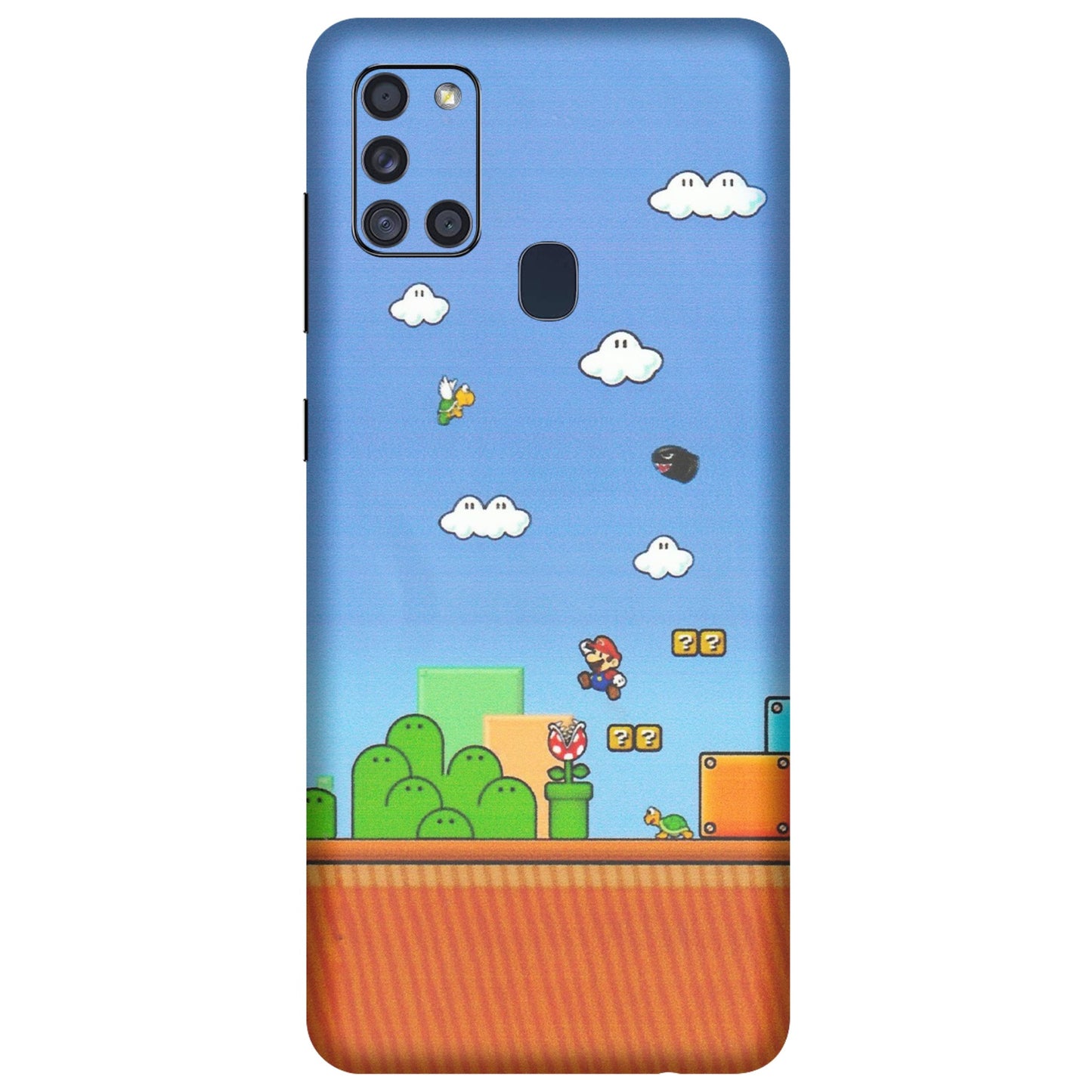 Samsung A/S Series Phone Skins (All Models) - Mario Game Scene - Matte Finish (M-24) Samsung Galaxy A21S