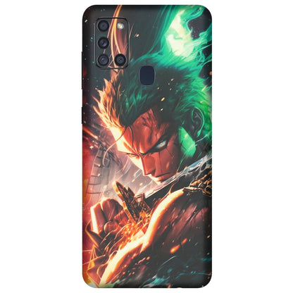 Samsung A/S Series Phone Skins (All Models) - Anime Gojo Sword - Matte Finish (M-32) Samsung Galaxy A21S