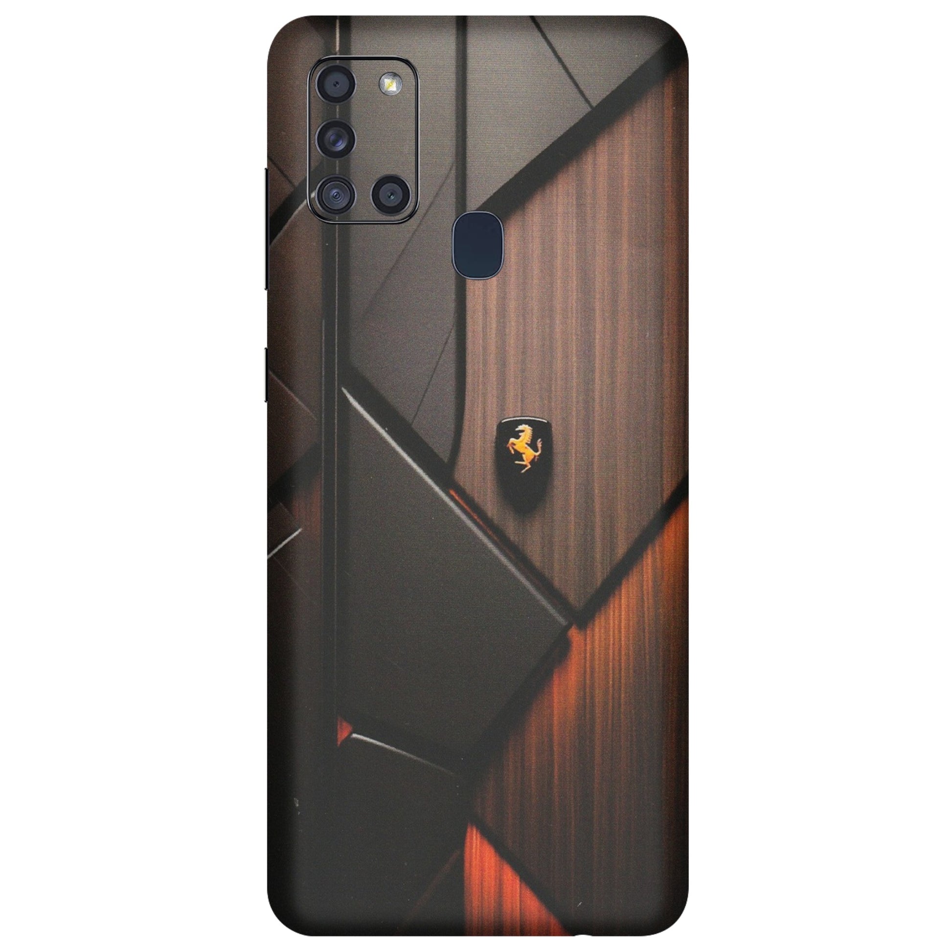 Samsung A/S Series Phone Skins (All Models) - Lambo Beauty Wood Pattern Sober - Matte Finish (M-51) Samsung Galaxy A21S