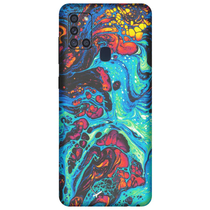 Samsung A/S Series Phone Skins (All Models) - Majestic Galactic Marbel - Matte Finish (M-85) Samsung Galaxy A21S