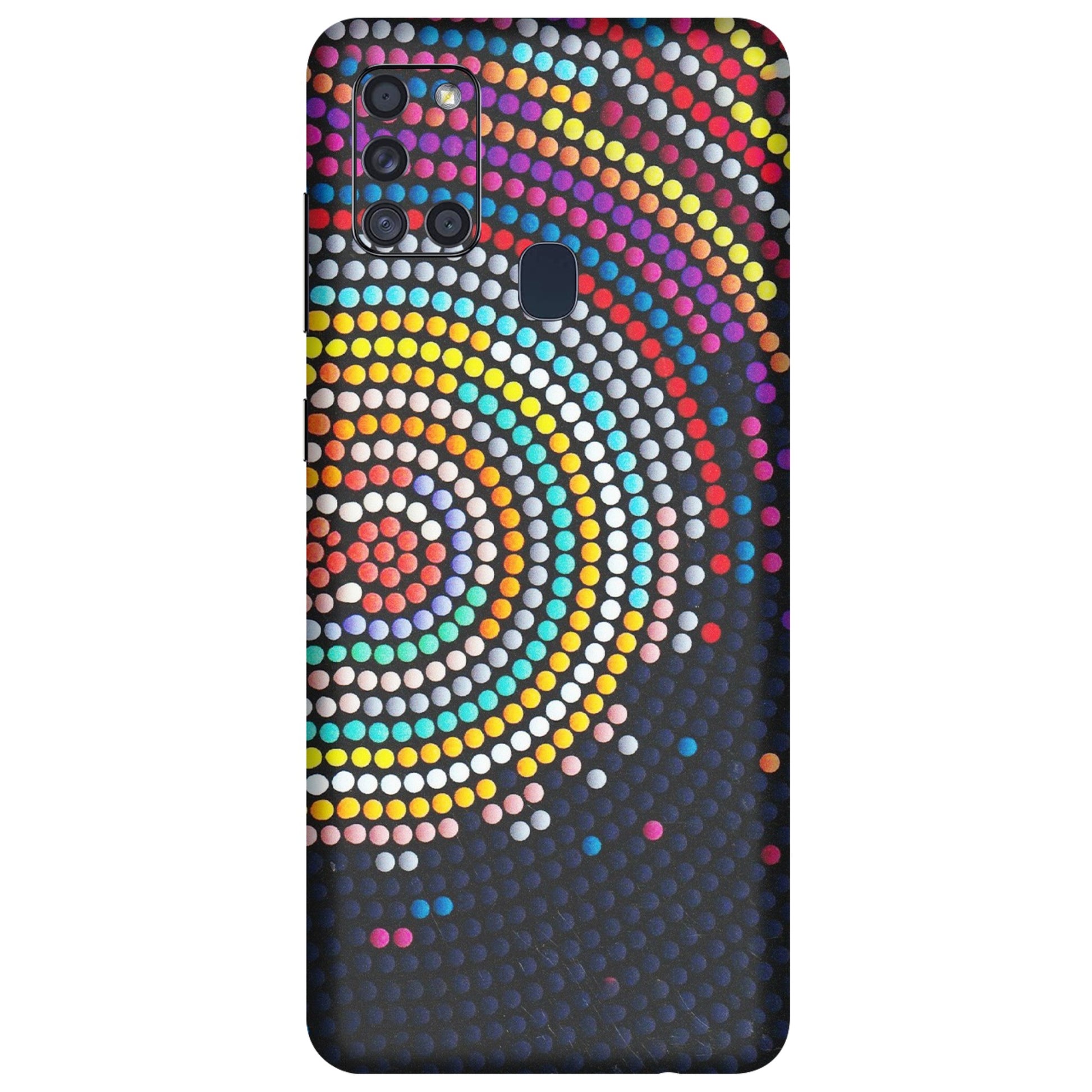 Samsung A/S Series Phone Skins (All Models) - Rainbow Dot Mandala - Matte Finish (M-97) Samsung Galaxy A21S