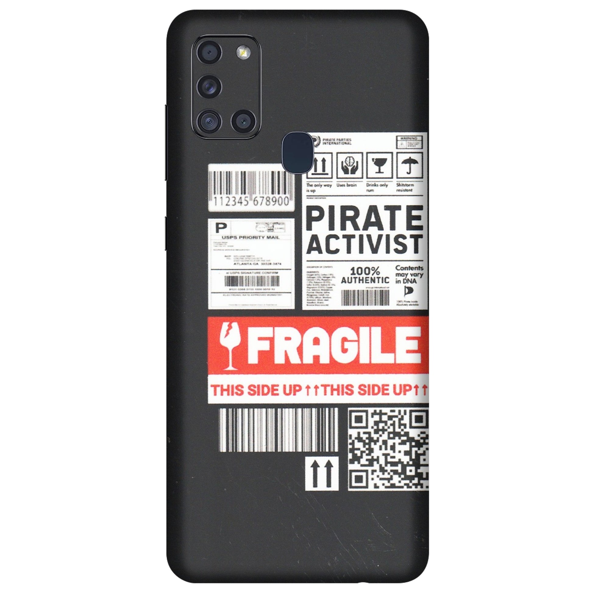 Samsung A/S Series Phone Skins (All Models) - Handle With Care - Matte Finish (M-99) Samsung Galaxy A21S